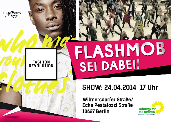 Flashmob zum Fashion Revolution Day am 24. April 2014