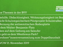 Grüne Themen in der BVV am 21.11.2019