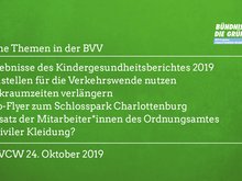 Grüne Themen in BVV am 24.10.2019