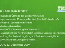 Grüne Themen in der BVV am 12.12.2019