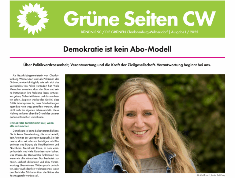 Die neuste Ausgabe unserer Kreisverbandszeitung „Grüne Seiten“